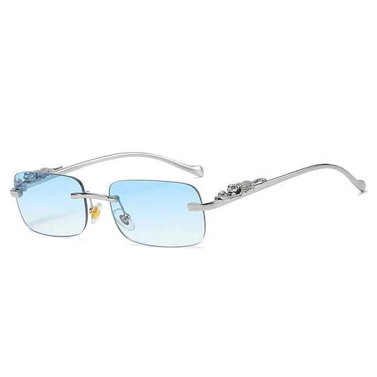 Leopard Silver Sunnies